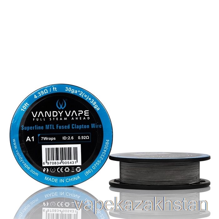 Vape Disposable Vandy Vape Superfine MTL Wire SPOOLS - 10 Feet 2.37ohm SS Fused Clapton Wire